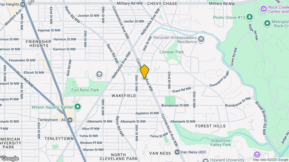 3511 Davenport St NW Map and Location Details