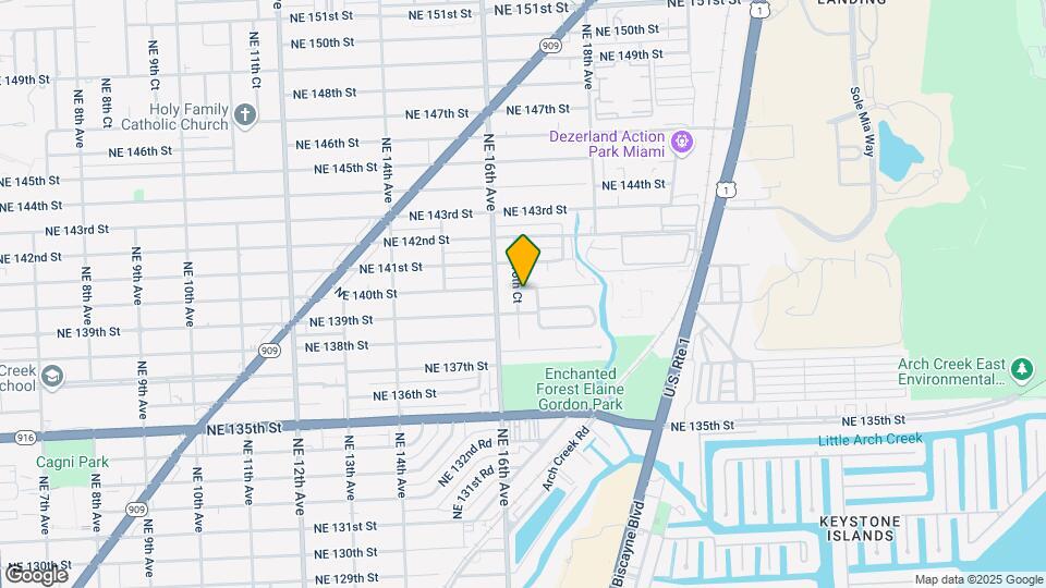 13935 NE 16th Ct Map and Location Details