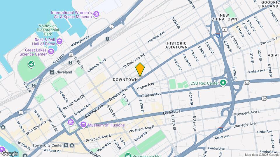 1495 Superior Ave E Map and Location Details