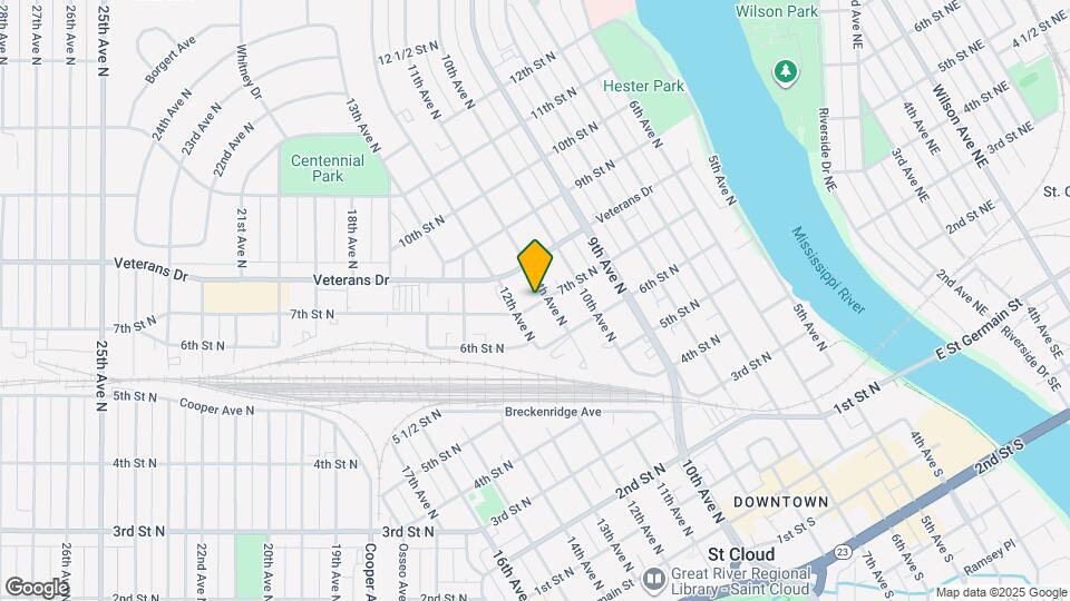 1107 7th St N Map and Location Details