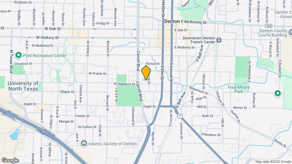 410 W Highland St Map and Location Details