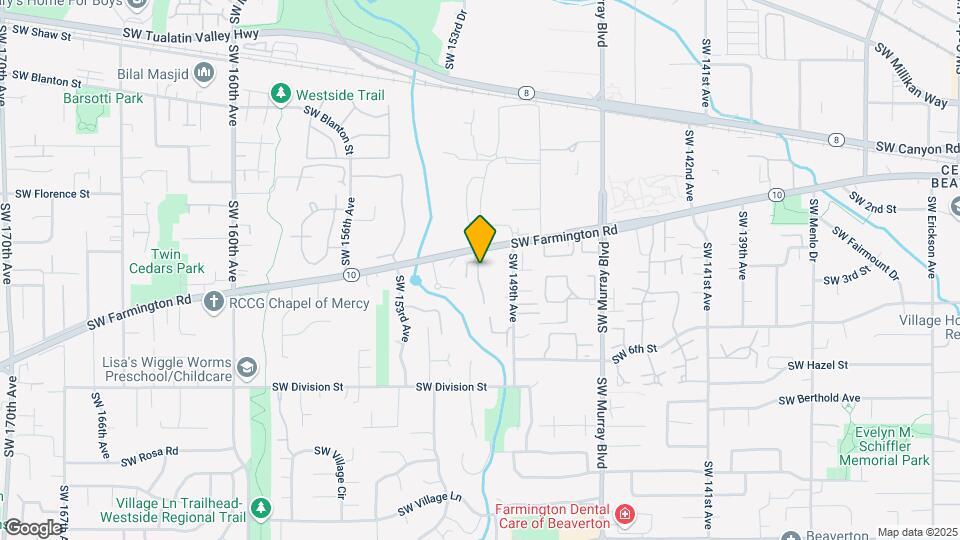 15000 SW Farmington Rd Map and Location Details