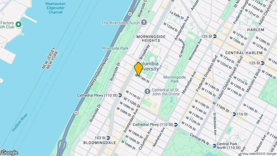540 W 114th St, Unit 3 Mapa y Detalles de la Ubicación