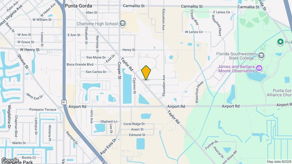 1223 Hickory Ave Map and Location Details