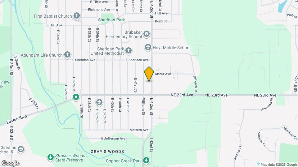 2330 E 42nd St Map and Location Details