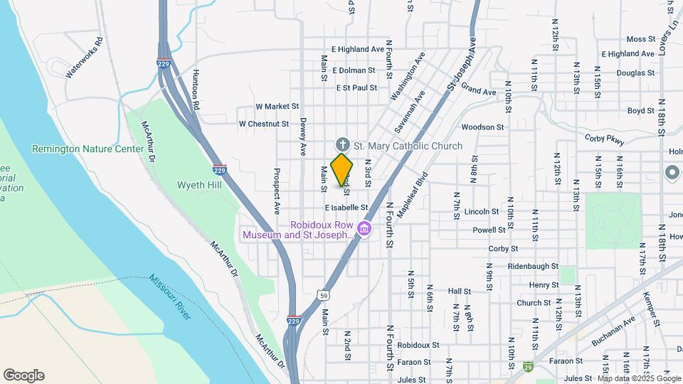 1322 N 2nd St Map and Location Details