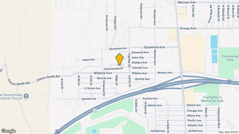 815 Vista Grande Dr Map and Location Details