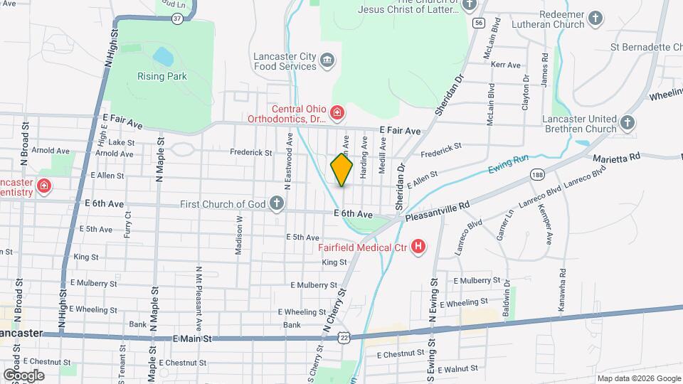 631 Franklin Ave Map and Location Details