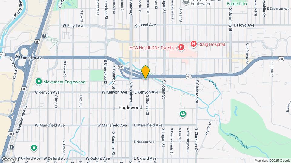 3631-3637 S Sherman St Map and Location Details