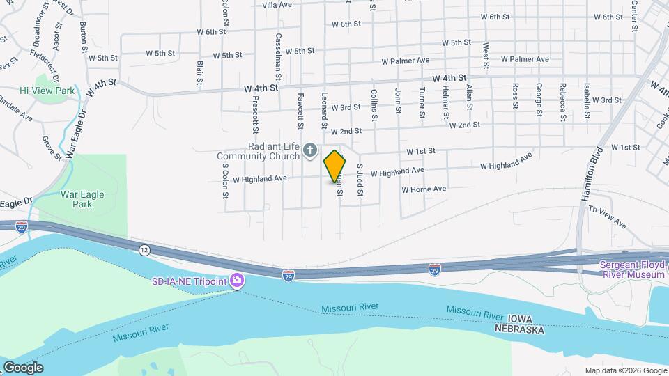 217 S Dorman St Map and Location Details