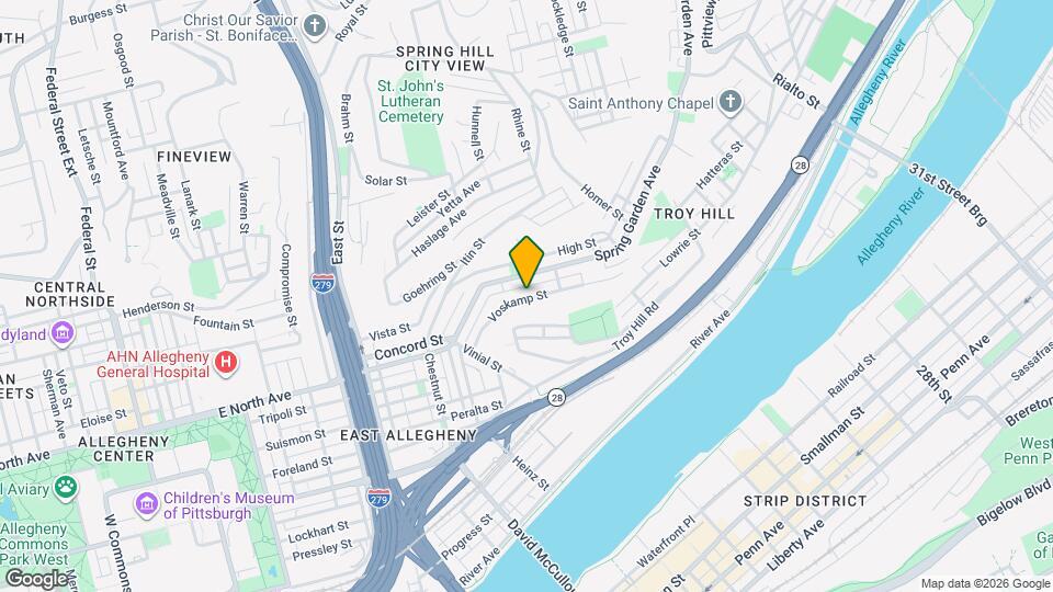 1158 Voskamp St Map and Location Details