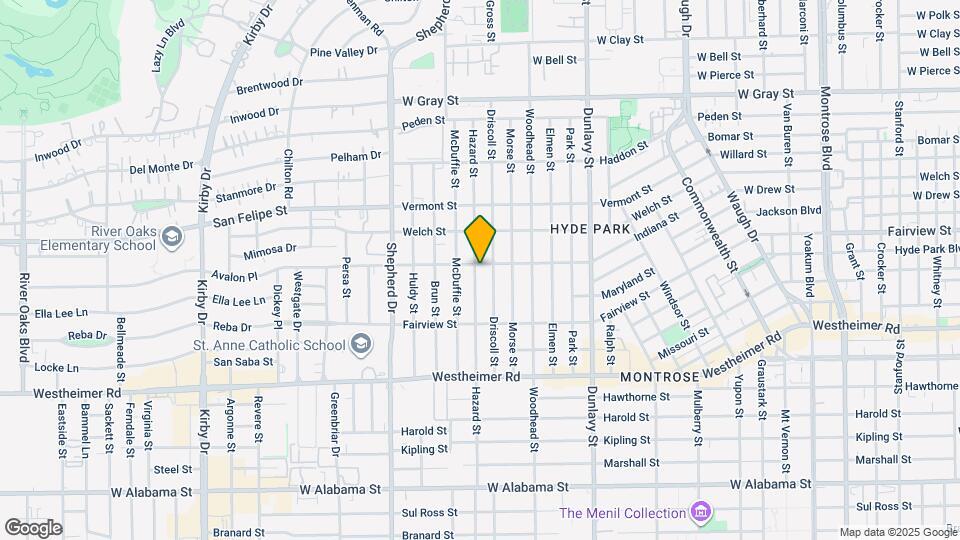 2103 Hazard St Map and Location Details
