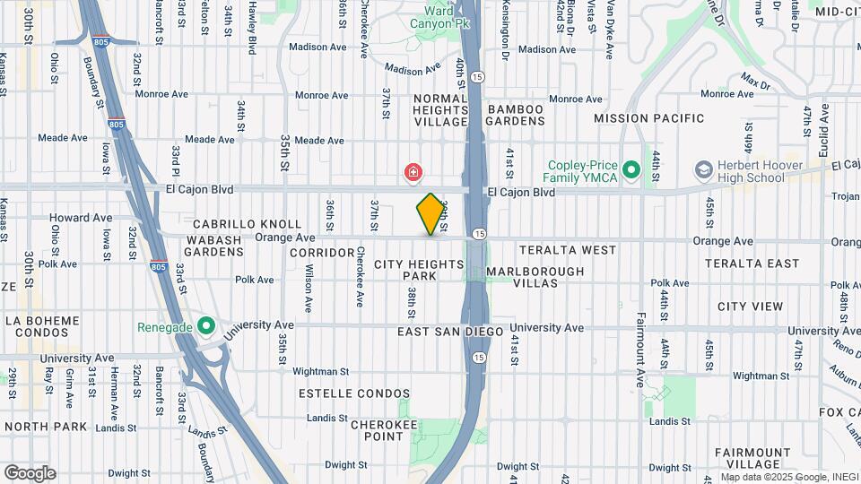 3845-3865 Orange Ave Mapa y Detalles de la Ubicación