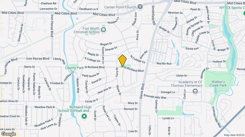 7712 N Richland Blvd Map and Location Details