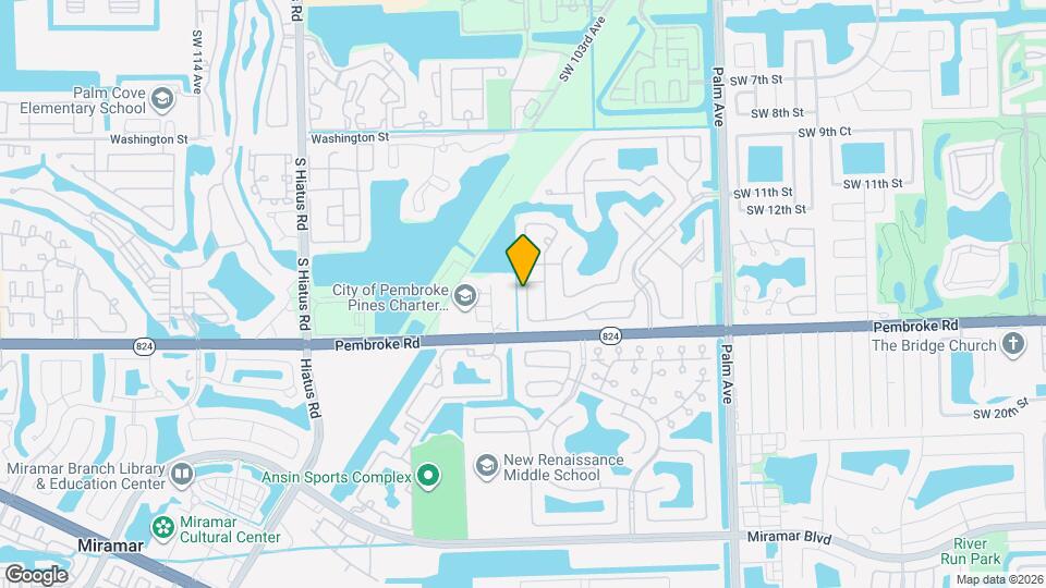 1498 SW 106th Ave Map and Location Details