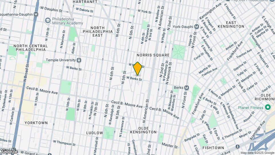 321 W Berks St, Unit 2 Map and Location Details