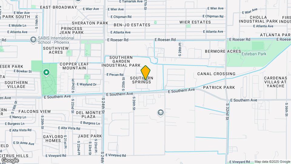 2632 E Hidalgo Ave Map and Location Details