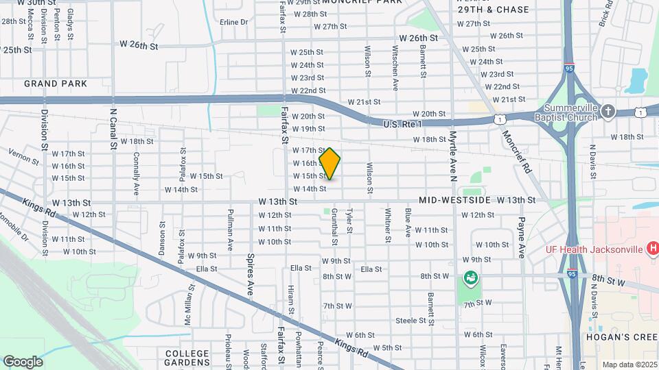 1631 W 14th St Map and Location Details