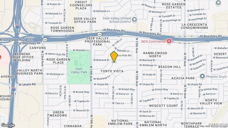 1713 W Oraibi Dr Map and Location Details