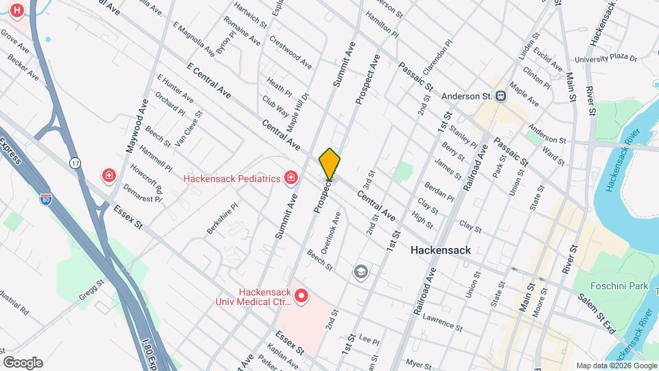 218 Prospect Ave Map and Location Details