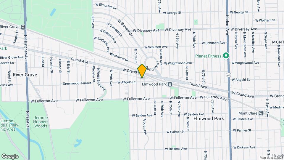 7700 W Altgeld St Map and Location Details