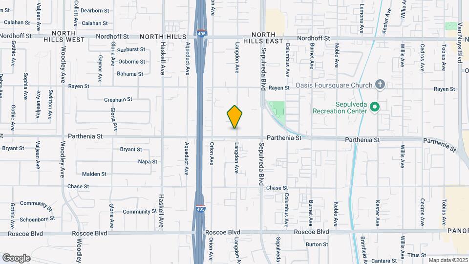 8711 Langdon Avenue Map and Location Details