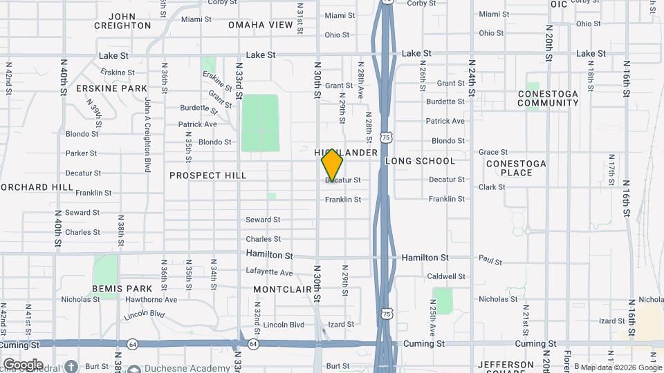 2921 Decatur St Map and Location Details