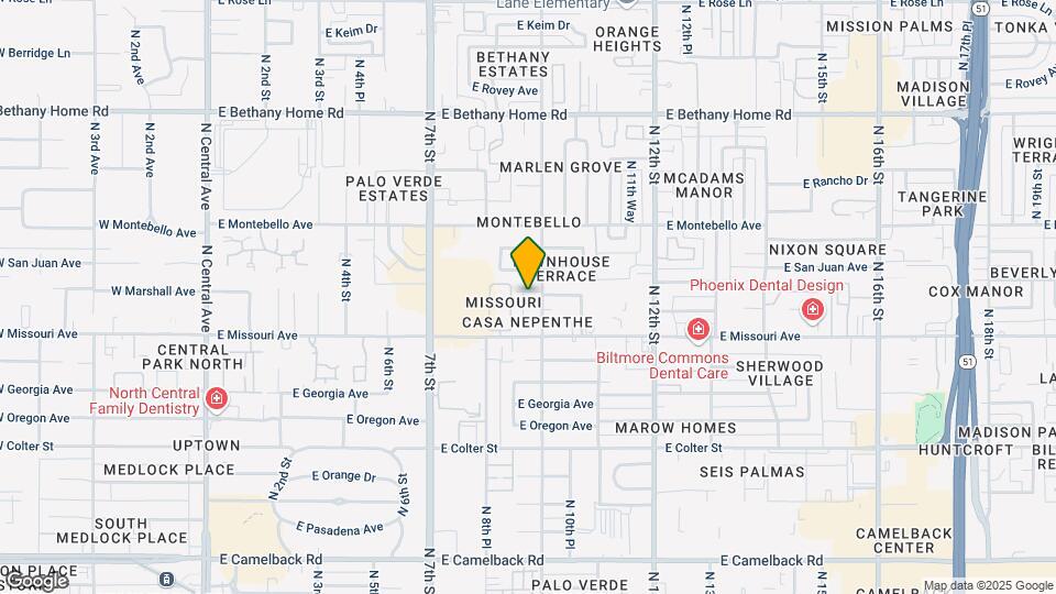 5554 N 10th St Map and Location Details