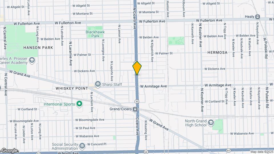 2043 N Cicero Ave, Unit 3S Map and Location Details