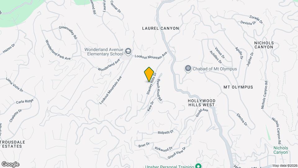 2187 Stanley Hills Dr, Unit Laurel Canyon Studio Guesthouse Map and Location Details