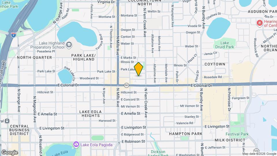 1501 Woodward St Map and Location Details