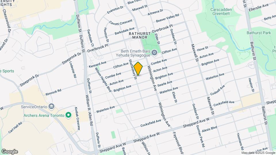 199 Acton Ave Map and Location Details