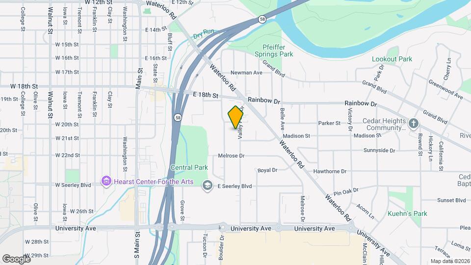 2023 Valley Park Dr Map and Location Details