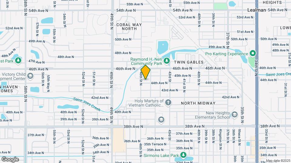 4527 44th Ave N Map and Location Details