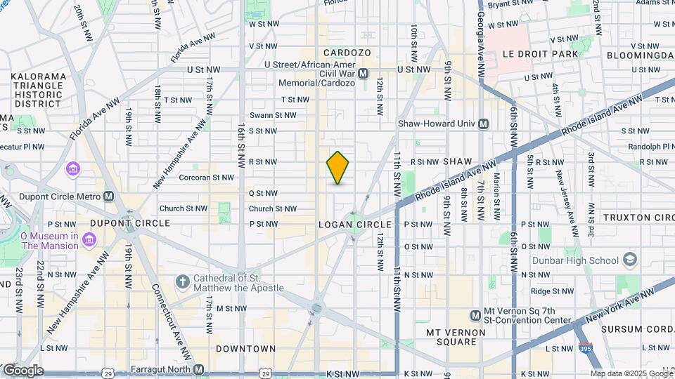 1325 Q St NW Map and Location Details