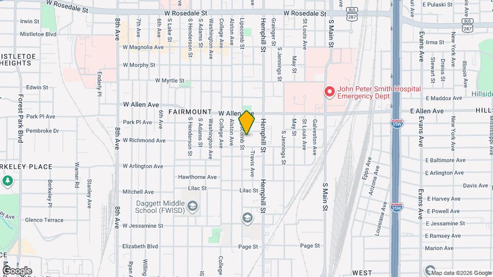 1811 Lipscomb St Map and Location Details