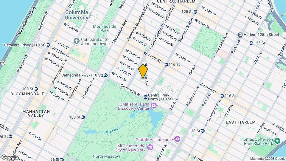 125 W 112th St Map and Location Details