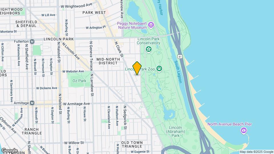 2130-2132 N Lincoln Park W Mapa y Detalles de la Ubicación