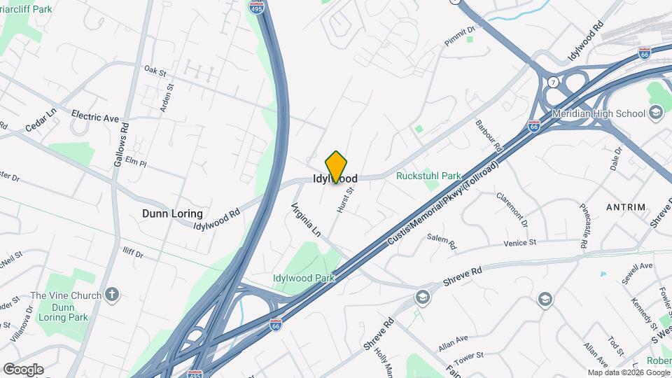 7715 Idylwood Rd Map and Location Details