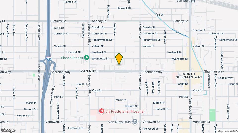 15059 Sherman Way, Unit C Map and Location Details