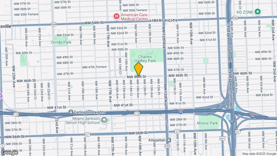 4557 NW 14th Ave Map and Location Details