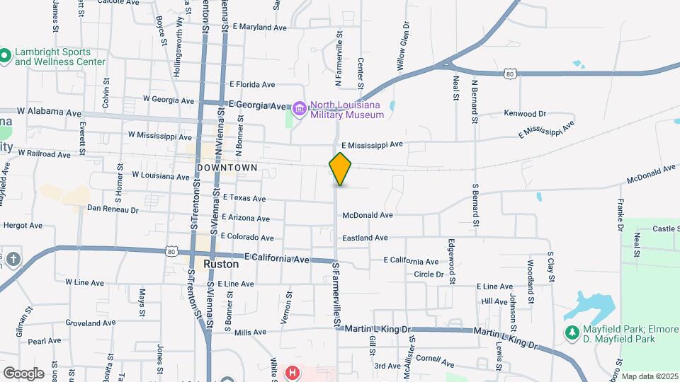201 S Farmerville St Map and Location Details