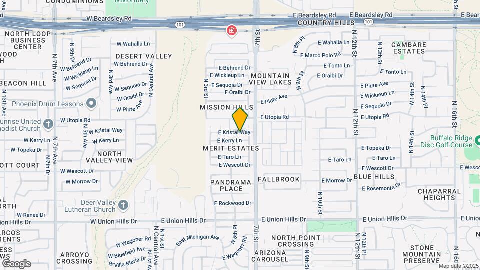 517 E Kristal Way Map and Location Details