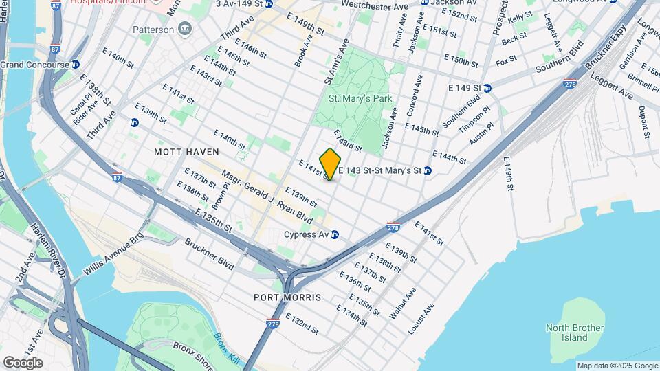 626 E 141st St Mapa y Detalles de la Ubicación