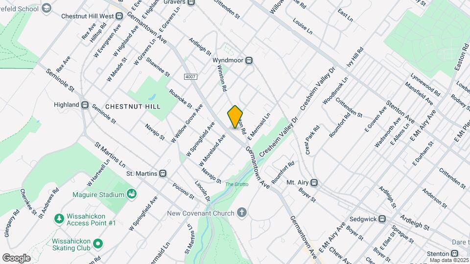 7727 Germantown Ave Map and Location Details