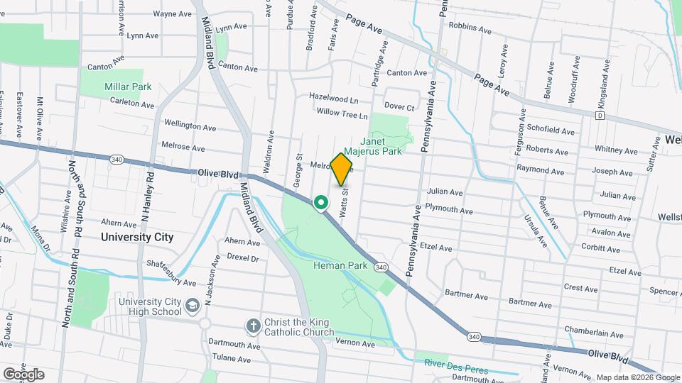 1149 Watts St Map and Location Details