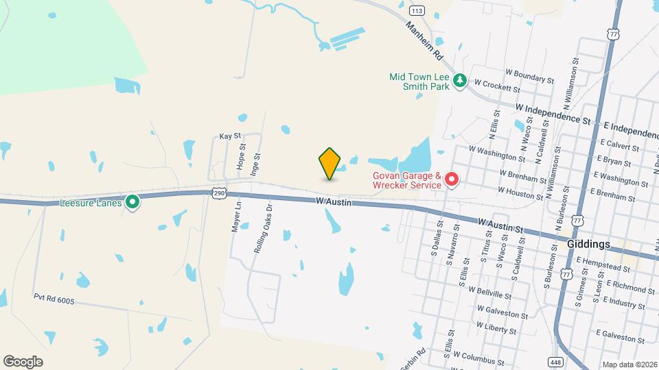 1581 W Austin Map and Location Details