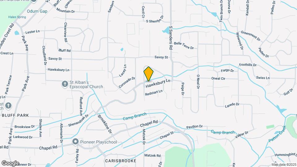 2507 Hawksbury Ln Map and Location Details
