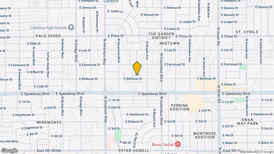 4117-4125 E Bellevue St Mapa y Detalles de la Ubicación