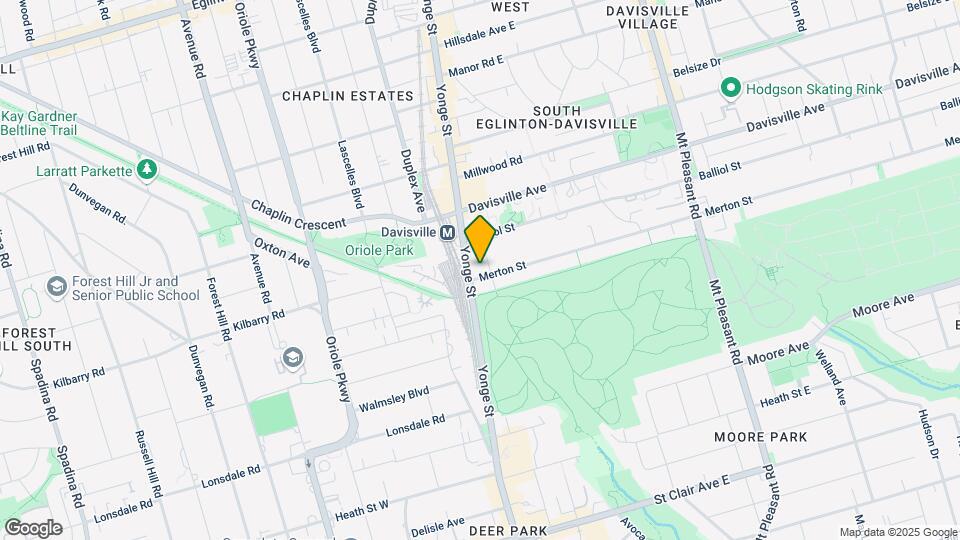 1819 Yonge St Map and Location Details